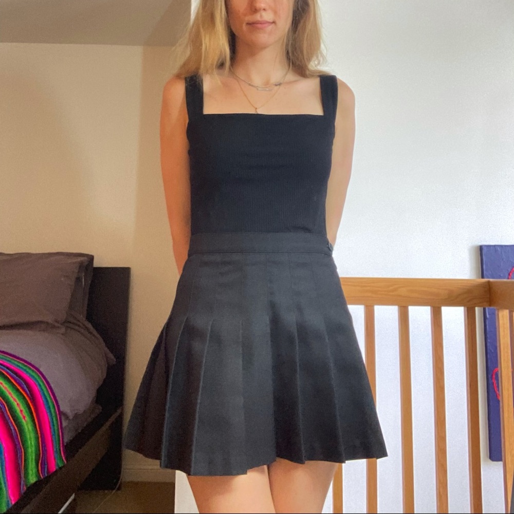 American Apparel Black Tennis Skirt Size S - Picture 9 of 9